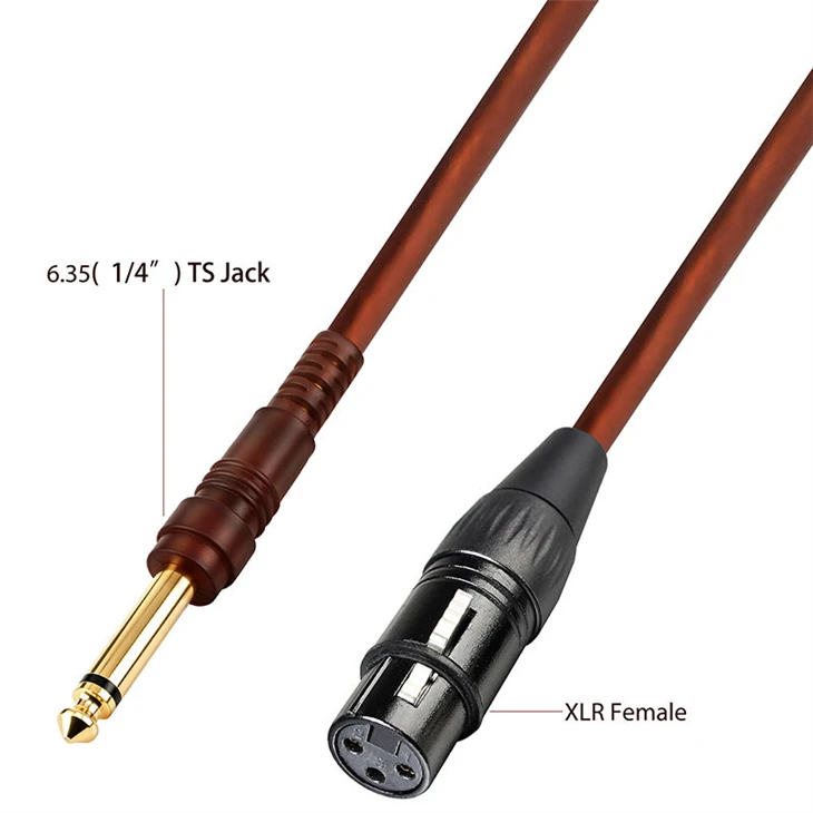 XLR Female To 6.35mm factory