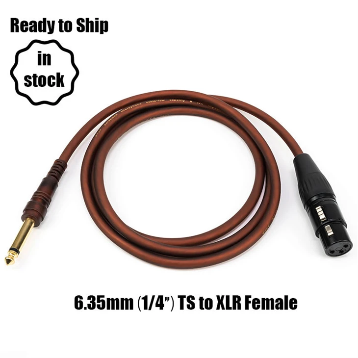 XLR женски до 6,35 мм